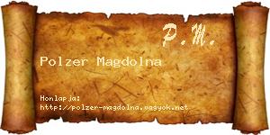Polzer Magdolna névjegykártya